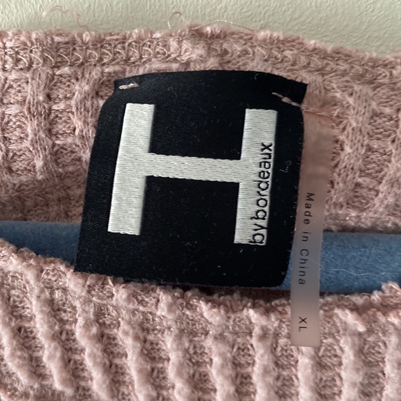 Dusty Rose Waffle Knit LongSleeve - Picture 2 of 3